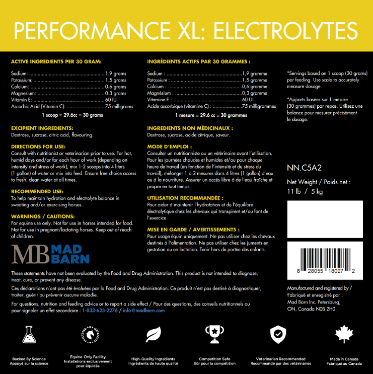 Mad Barn Performance XL Electrolytes