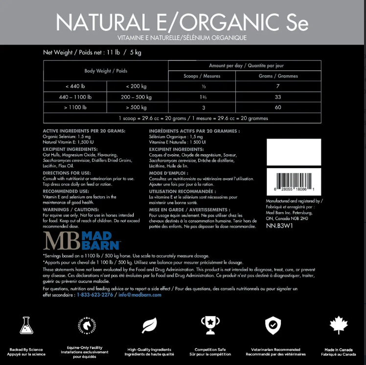 Mad Barn Natural E/Organic Se