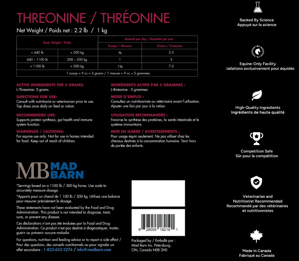 Mad Barn Threonine 1 kg