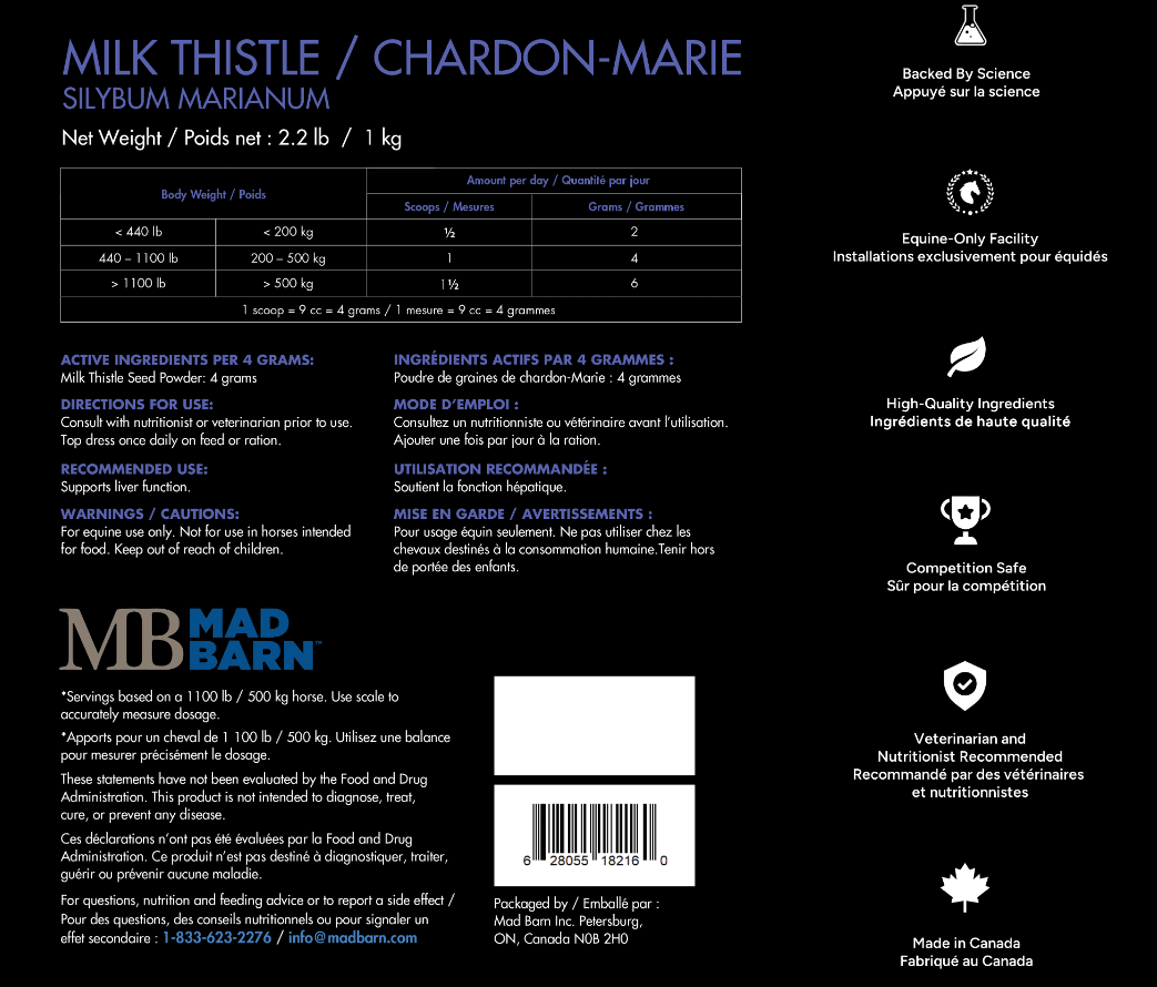 Mad Barn Milk Thistle 1 kg