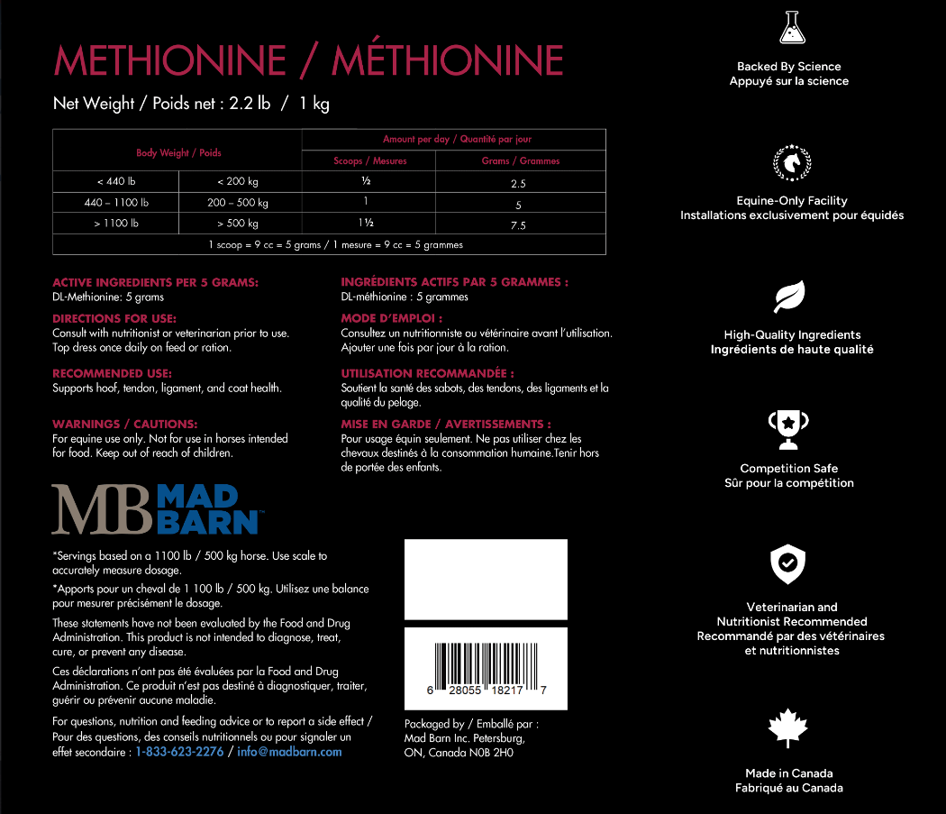 Mad Barn Methionine 1 kg