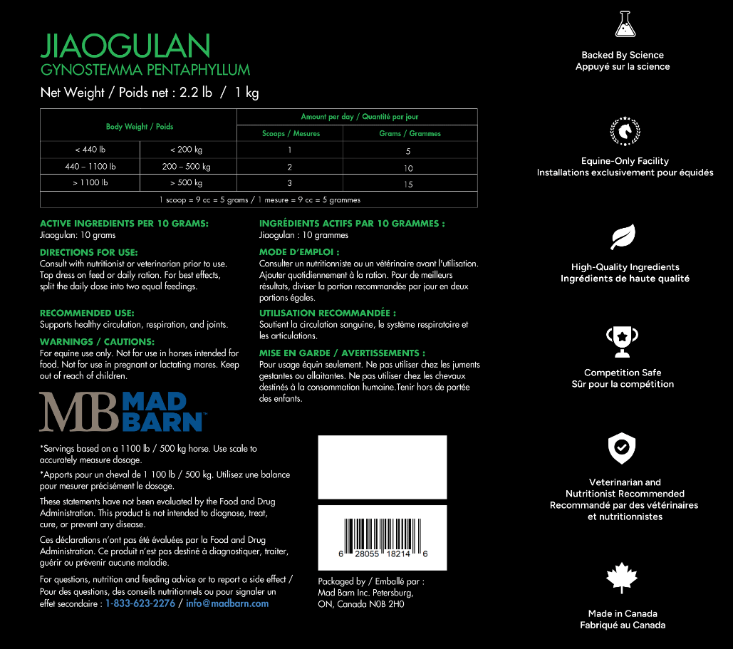 Mad Barn Jiaogulan 1 kg