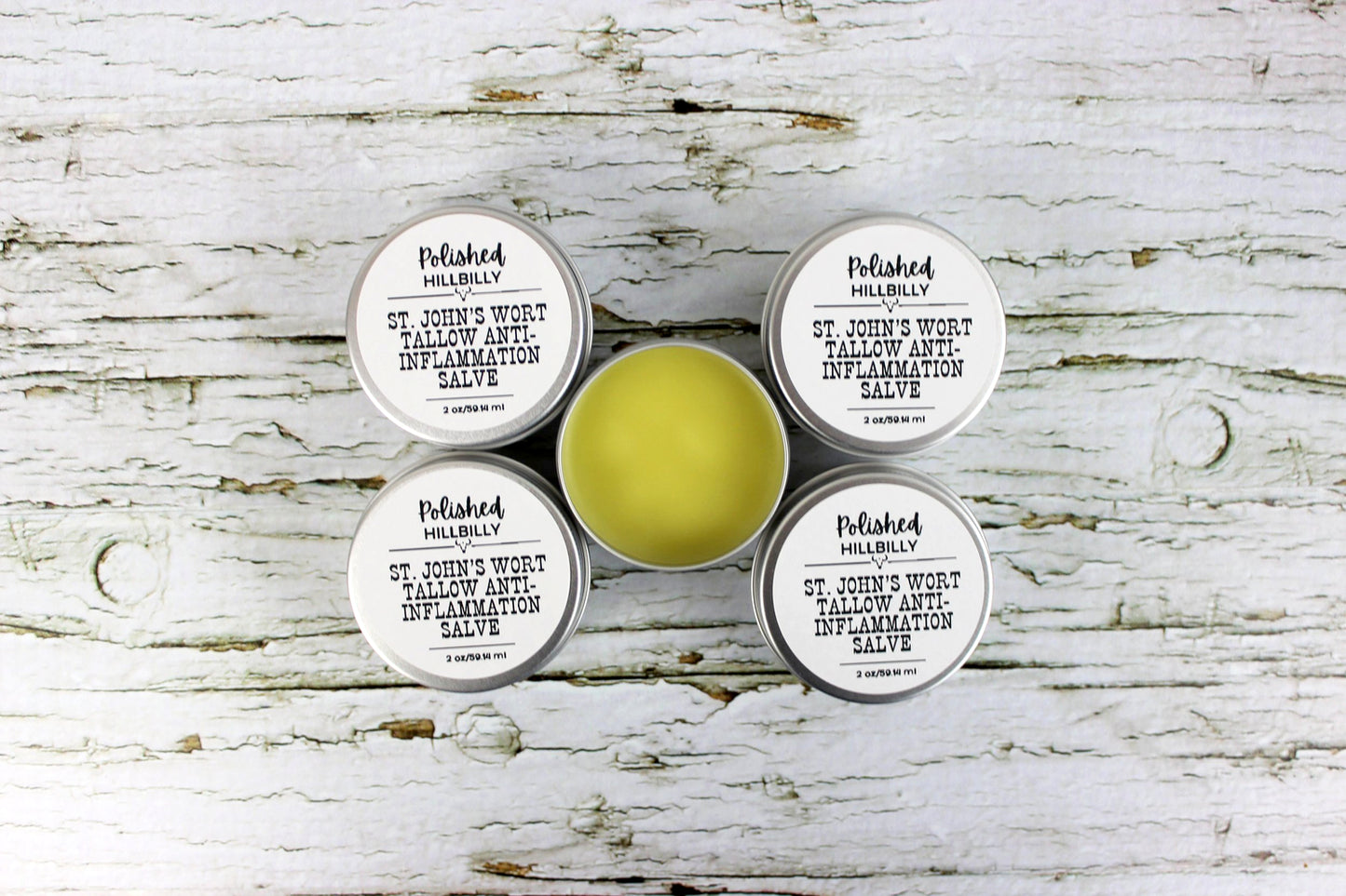 St. John's Wort Tallow Anti-Inflammation Salve 2 oz