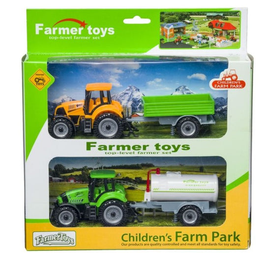 Farm Toys - Tractor with Implements (2 Pack)