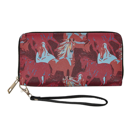 AWST Colourful Horses Clutch Wallet