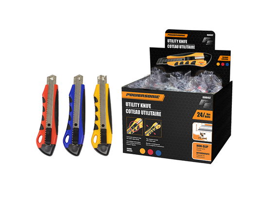 Utility Knife - Large Heavy Duty w/Rubber Grip
