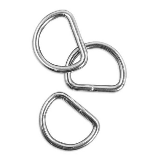 Nickel D Ring - 1"