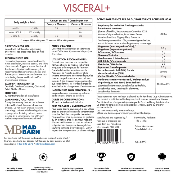 Mad Barn Visceral+ 2.5 kg