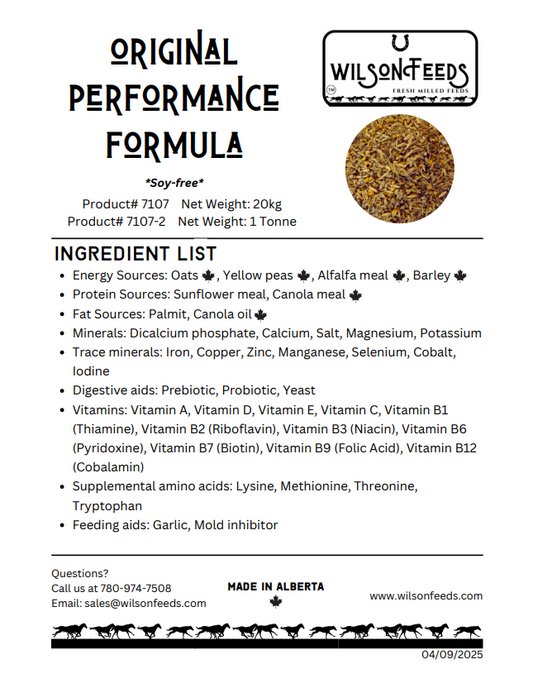 Wilson Feeds - Original Performance Formula