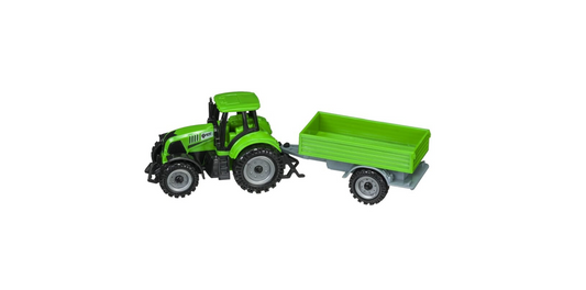 Farm Toys - Tractor with Wagon - Green