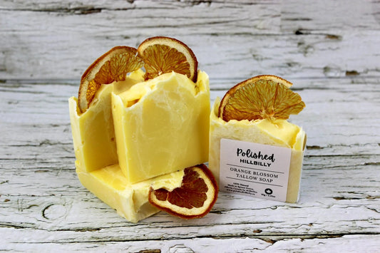 Rustic Orange Citrus (Orange Blossom) Tallow Soap
